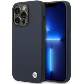 Etui BMW BMHCP14LSILNA iPhone 14 Pro6,1" granatowy/navy Silicone Metal Logo