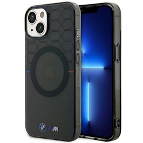 Etui BMW BMHMP14SHGPK iPhone 14 / 15 /13 6.1" szary/grey Pattern MagSafe