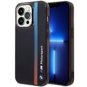 Etui BMW BMHCP14L22HVGV iPhone 14 Pro6.1" czarny/black IML Tricolor Stripe