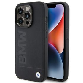 BMW BMHMP15XSLLBK iPhone 15 Pro Max 6.7"czarny/black MagSafe Leather Hot Stamp