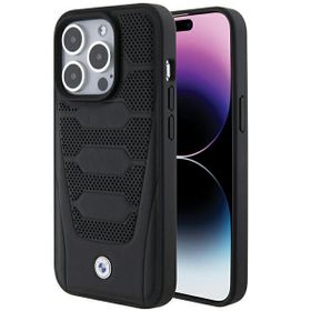 BMW BMHCP15L22RPSK iPhone 15 Pro 6.1"czarny/black Leather Seats Pattern