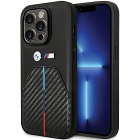 BMW BMHCP14L22NSTB iPhone 14 Pro 6.1"czarny/black Stamped Tricolor Stripe