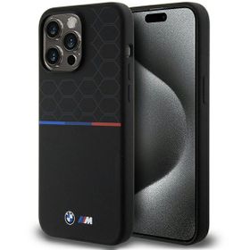 BMW BMHMP15X22SMPK iPhone 15 Pro Max6.7" czarny/black hardcase M Silicone Pattern MagSafe