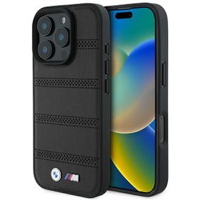 BMW BMHMP16L23PUSPK iPhone 16 Pro6.3" czarny/black hardcase M Perforated And Stitched Line MagSafe