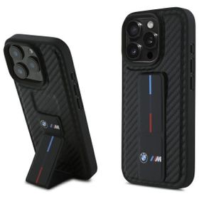 BMW BMHCP16XGSPCCK iPhone 16 Pro Max6.9" czarny/black hardcase M Grip Stand Smooth and Carbon