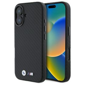 BMW BMHCP16S23PUFWC iPhone 16 6.1"       czarny/black hardcase Carbon Wrapped Metal