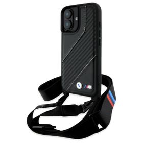 BMW BMHCP16S23PSCCK iPhone 16 6.1"       czarny/black hardcase M Edition Carbon Stripe & Strap
