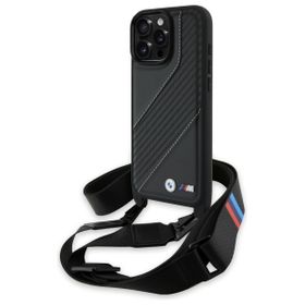 BMW BMHCP16X23PSCCK iPhone 16 Pro Max    6.9" czarny/black hardcase M Edition Carbon Stripe & Strap