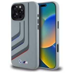 BMW BMHMP16X23SLIG iPhone 16 Pro Max     6.9" szary/grey hardcase Silicone Turning Lines MagSafe