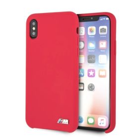 Etui hardcase BMW BMHCPXMSILRE iPhone X/Xs czerwony/red Silicone M Collection