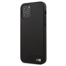 Etui BMW BMHCP12MCABBK iPhone12/12 Pro 6,1" czarny/black hardcase M Collection PU Carbon