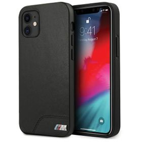 Etui BMW BMHCP12SMHOLBK iPhone12 mini 5,4" czarny/black hardcase M Collection Smooth PU