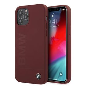 Etui BMW BMHCP12MSLBLRE iPhone 12/12 Pro6,1" czerwony/red hardcase Silicone Signature Logo