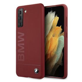 Etui BMW BMHCS21SSLBLRE S21 G991czerwony/red hardcase Silicone Signature Logo