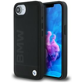 Etui BMW Leather Hot Stamp do iPhone 16e / 17e czarny