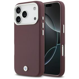 Etui BMW Sign Full Wrapped Metal MagSafe do iPhone 17 Pro czerwony