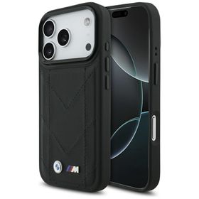 Etui BMW M Quilted Logo MagSafe do       iPhone 17 Pro czarny