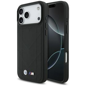 Etui BMW M Quilted Logo MagSafe do       iPhone 17 Pro Max czarny