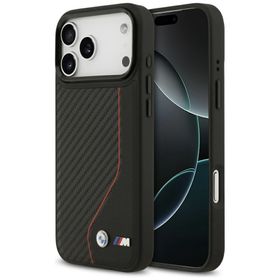 Etui BMW M Carbon Line & Logo MagSafe do iPhone 17 Pro Max czerwony