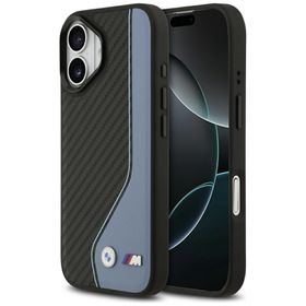 Etui BMW M Carbon Logo MagSafe do iPhone 17 niebieski