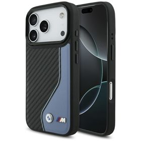 Etui BMW M Carbon Logo MagSafe do iPhone 17 Pro niebieski