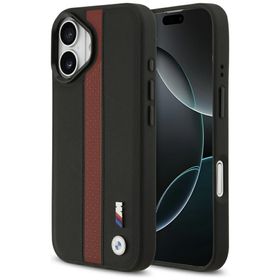 Etui BMW M Perforated Stripe Logo        MagSafe do iPhone 17 czerwony