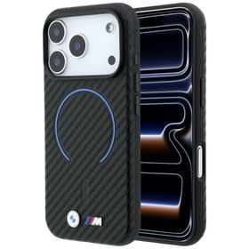 Etui BMW M Carbon Printed Ring MagSafe do iPhone 18 Pro / 17 Pro czarny