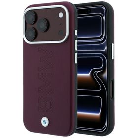 Etui BMW Sign Centered Deboss MagSafe do iPhone 18 Pro Max / 17 Pro Max bordowy