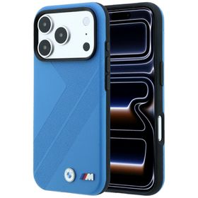 Etui BMW M Tire Track Metal Logo MagSafe do iPhone 18 Pro / 17 Pro niebieski