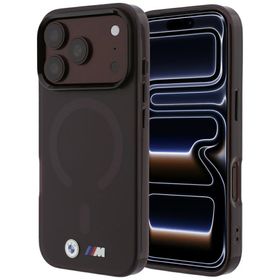 Etui BMW M IML Frosted Metal Logo & Trims MagSafe do iPhone 18 Pro / 17 Pro bordowy