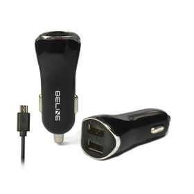 Beline Ład. sam. 2xUSB + microUSB 2,1Aczarna/black