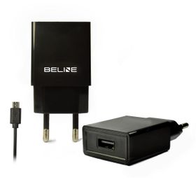 Beline Ład. siec. 1xUSB + microUSB 1Aczarna/black