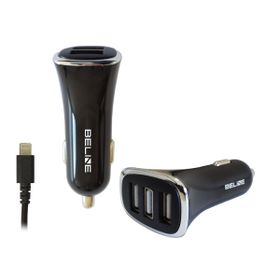 Beline Ład. sam. 3xUSB + lightning 4Aczarna/black iPhone 5/6/7/8/X/Xs/Xr