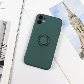 Beline Etui Silicone Ring iPhone 12 ProMax green bottle