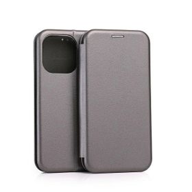Beline Etui Book Magnetic iPhone 15 Pro6,1" stalowy/steel