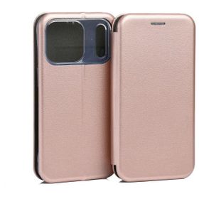 Etui Beline Book Magnetic do iPhone 17   Pro różowo-złoty
