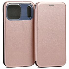 Etui Beline Book Magnetic do iPhone 17   Pro Max różowo-złoty