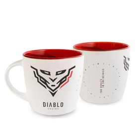 Kubek Diablo Chairs biało czerwony