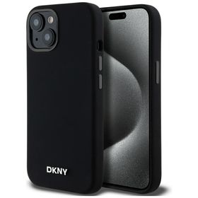 DKNY DKHMP14SSMCHLK iPhone 14 / 15 / 136.1" czarny/black hardcase Liquid Silicone Small Metal Logo MagSafe