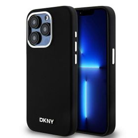DKNY DKHMP14LSMCHLK iPhone 14 Pro 6.1"czarny/black hardcase Liquid Silicone Small Metal Logo MagSafe