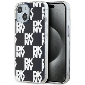 DKNY DKHCP15SHDLCEK iPhone 15 / 14 / 136.1" czarny/black hardcase IML Checkered Mono Pattern