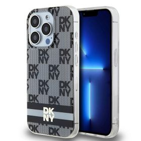 DKNY DKHMP14XHCPTSK iPhone 14 Pro Max6.7" czarny/black hardcase IML Checkered Mono Pattern & Printed Stripes MagSafe