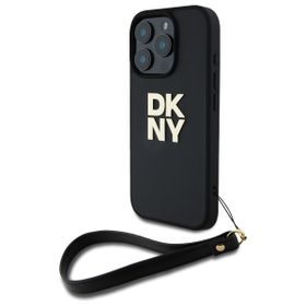 DKNY DKHCP16XPBSWSK iPhone 16 Pro Max    6.9" czarny/black hardcase Wrist Strap Stock Logo
