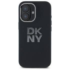 DKNY DKHCP16SSMCBSK iPhone 16 6.1"       czarny/black hardcase Liquid Silicone Metal Logo