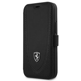 Ferrari FEOGOFLBKP12SBK iPhone 12 mini5,4" czarny/black book Off Track Perforated
