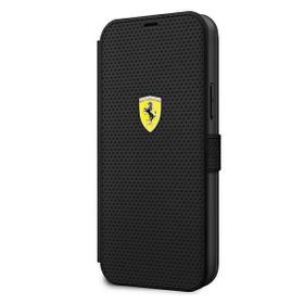 Ferrari FESPEFLBKP12MBK iPhone 12/12 Pro6,1" czarny/black book On Track Perforated