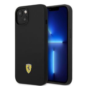 Ferrari FEHMSIP14SBK iPhone 14 / 15 / 136.1" czarny/black hardcase Silicone Metal Logo Magsafe