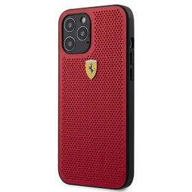 Ferrari FESPEHCP12LRE iPhone12 Pro Max 6,7" czerwony/red hardcase On Track Perforated