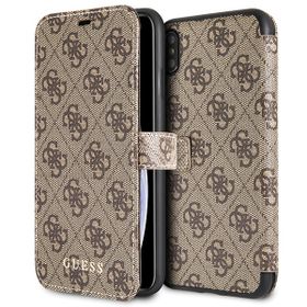 Guess GUFLBKI654GB iPhone Xs Maxbrown/brązowy book 4G