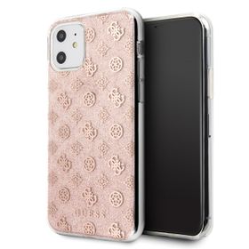 Guess GUHCN61TPERG iPhone 11 6,1" / Xrróżowy/pink hard case 4G Peony Glitter
